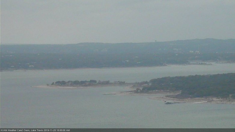 Lake Travis webcam, November 20, 2019 10:00 AM CT