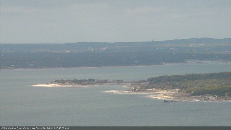 Lake Travis webcam, November 20, 2019 10:45 AM CT