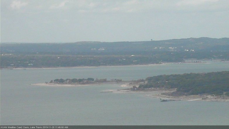 Lake Travis webcam, November 20, 2019 11:45 AM CT