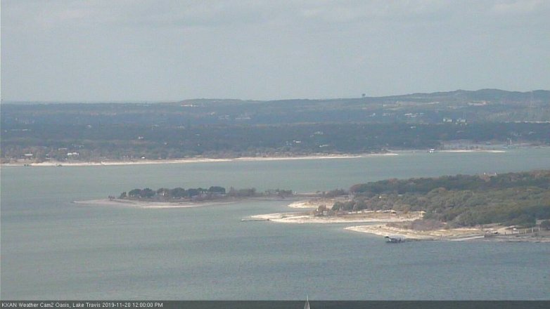 Lake Travis webcam, November 20, 2019 12:00 PM CT