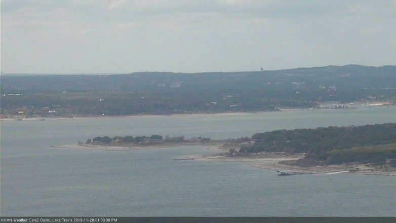 Lake Travis webcam, November 20, 2019 1:00 PM CT