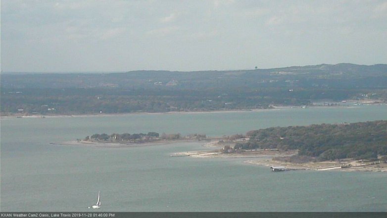 Lake Travis webcam, November 20, 2019 1:45 PM CT