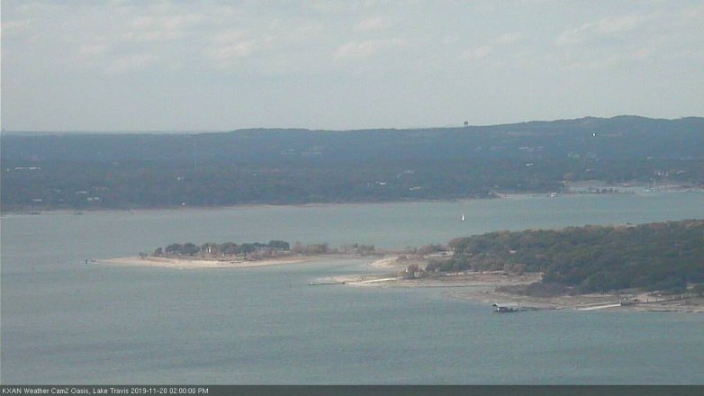 Lake Travis webcam, November 20, 2019 2:00 PM CT