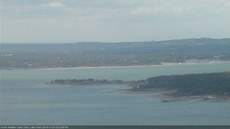 Lake Travis webcam, November 20, 2019 2:25 PM CT