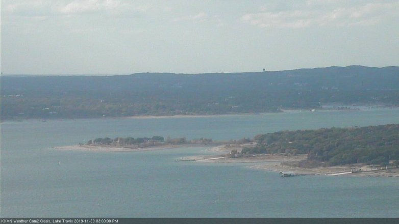Lake Travis webcam, November 20, 2019 3:00 PM CT