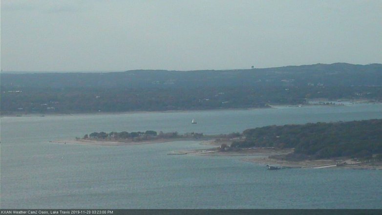 Lake Travis webcam, November 20, 2019 3:25 PM CT