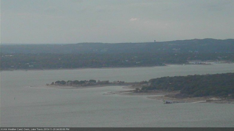 Lake Travis webcam, November 20, 2019 4:00 PM CT