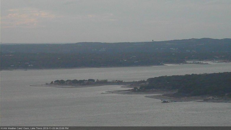 Lake Travis webcam, November 20, 2019 4:25 PM CT