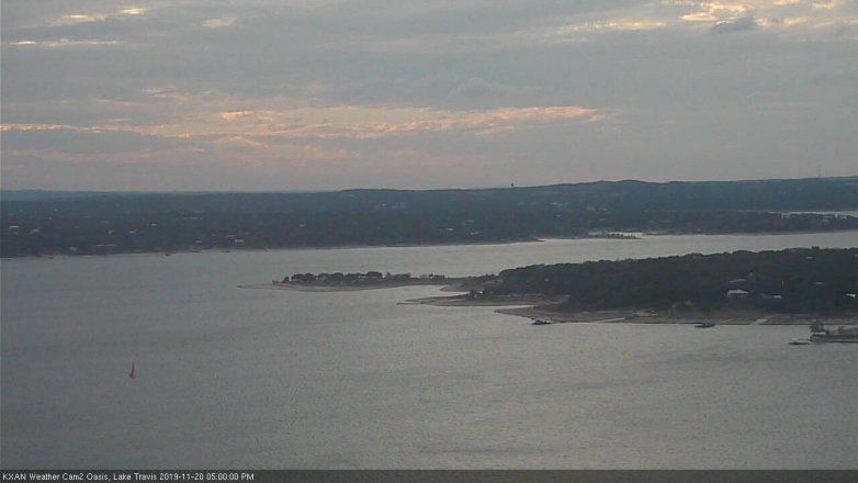 Lake Travis webcam, November 20, 2019 5:00 PM CT