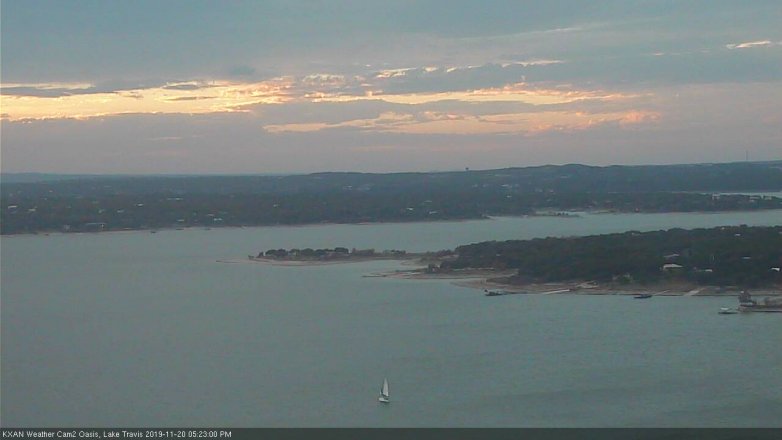 Lake Travis webcam, November 20, 2019 5:25 PM CT
