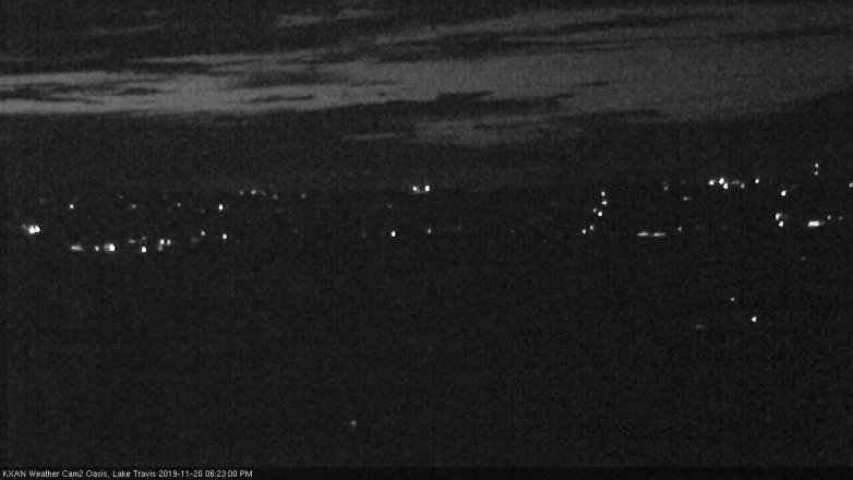Lake Travis webcam, November 20, 2019 6:25 PM CT