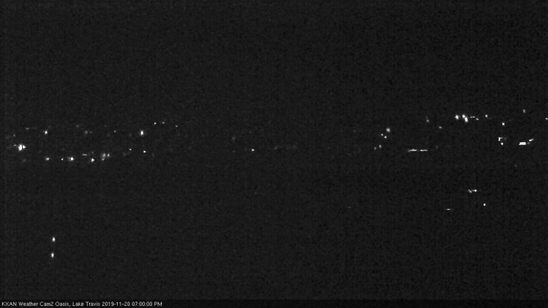 Lake Travis webcam, November 20, 2019 7:00 PM CT