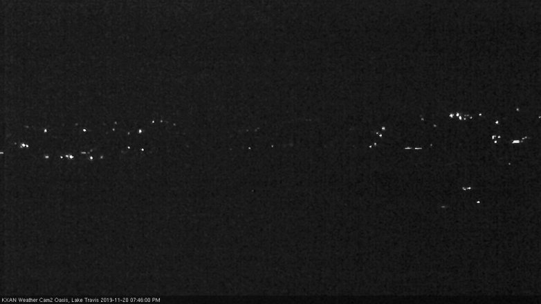 Lake Travis webcam, November 20, 2019 7:45 PM CT