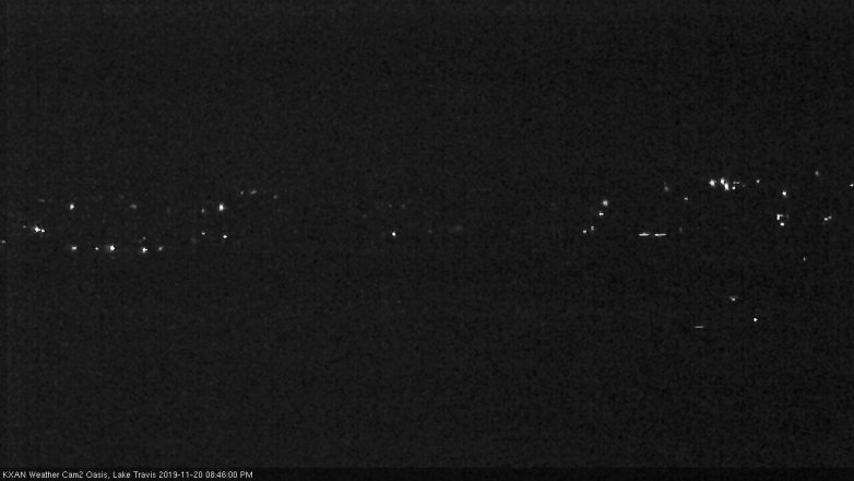 Lake Travis webcam, November 20, 2019 8:45 PM CT
