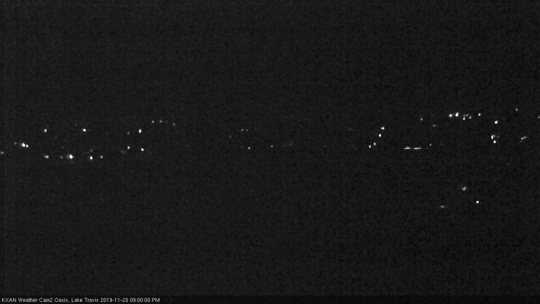 Lake Travis webcam, November 20, 2019 9:00 PM CT