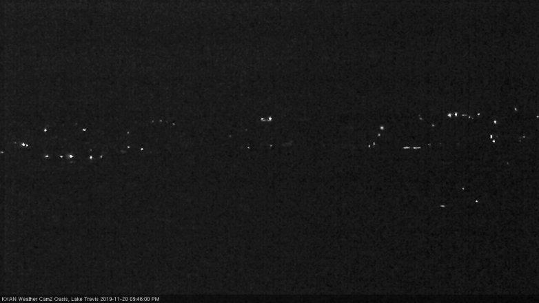 Lake Travis webcam, November 20, 2019 9:45 PM CT