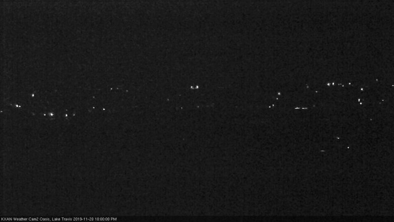 Lake Travis webcam, November 20, 2019 10:00 PM CT