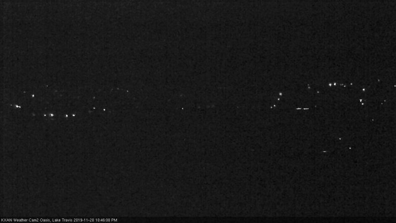 Lake Travis webcam, November 20, 2019 10:45 PM CT