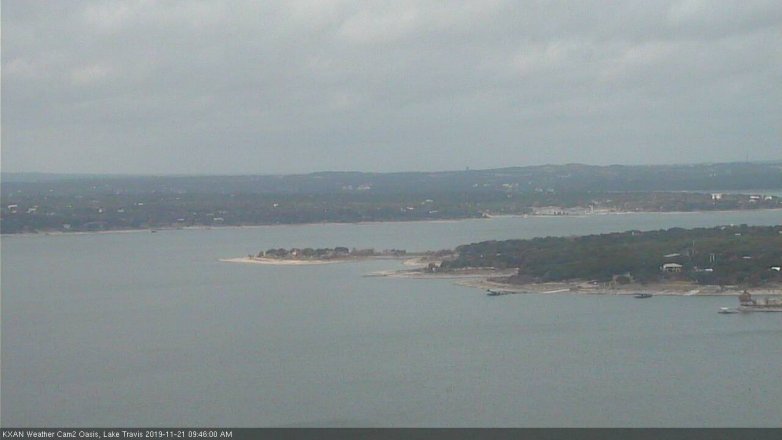 Lake Travis webcam, November 21, 2019 9:45 AM CT