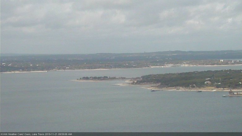 Lake Travis webcam, November 21, 2019 10:00 AM CT