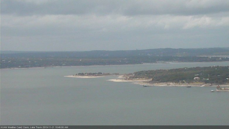 Lake Travis webcam, November 21, 2019 10:45 AM CT