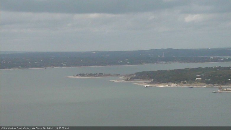 Lake Travis webcam, November 21, 2019 11:00 AM CT