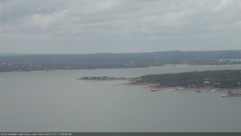 Lake Travis webcam, November 21, 2019 11:45 AM CT