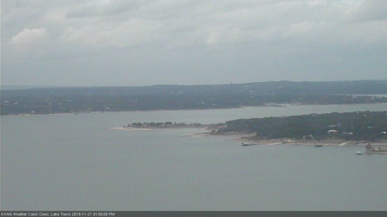 Lake Travis webcam, November 21, 2019 1:00 PM CT