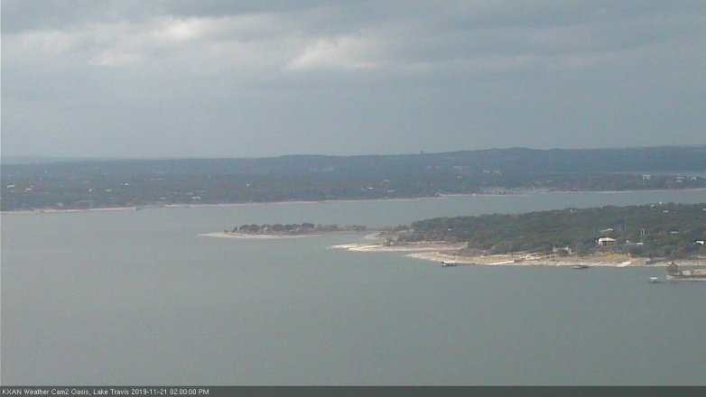 Lake Travis webcam, November 21, 2019 2:00 PM CT
