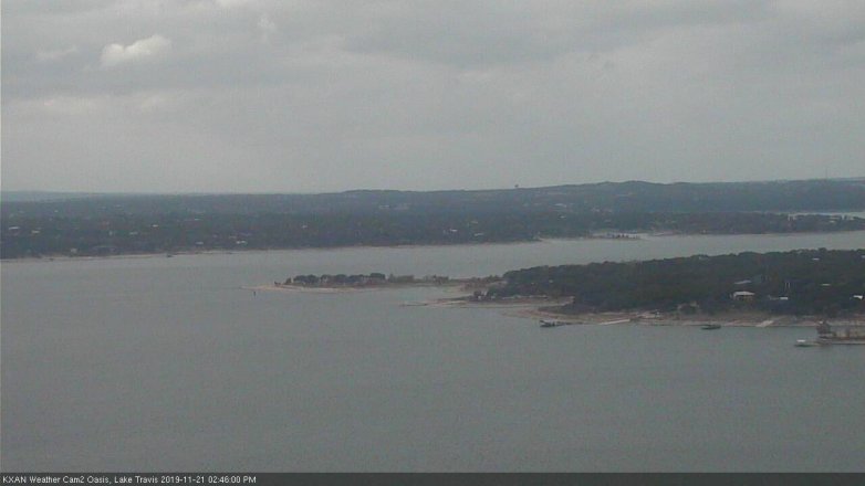 Lake Travis webcam, November 21, 2019 2:45 PM CT
