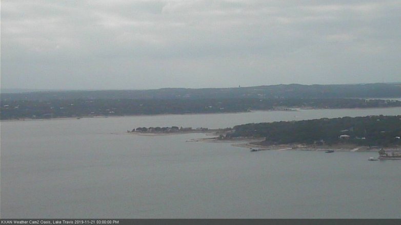 Lake Travis webcam, November 21, 2019 3:00 PM CT