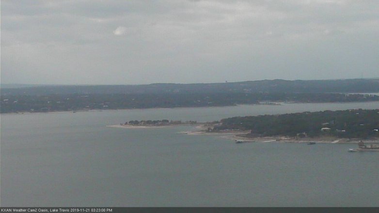 Lake Travis webcam, November 21, 2019 3:25 PM CT