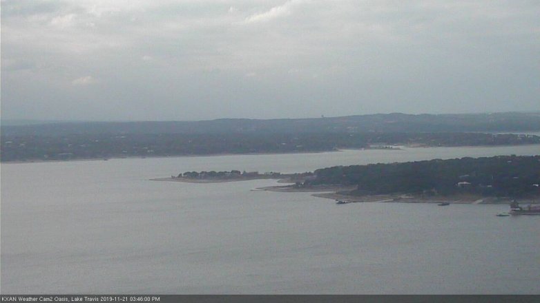 Lake Travis webcam, November 21, 2019 3:45 PM CT