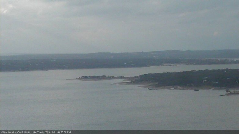 Lake Travis webcam, November 21, 2019 4:00 PM CT