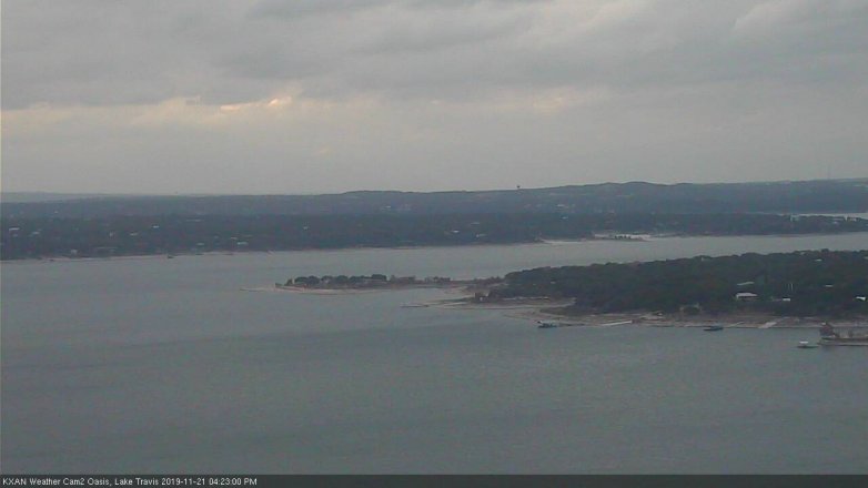 Lake Travis webcam, November 21, 2019 4:25 PM CT