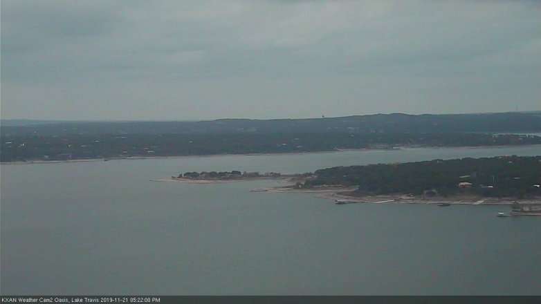 Lake Travis webcam, November 21, 2019 5:25 PM CT