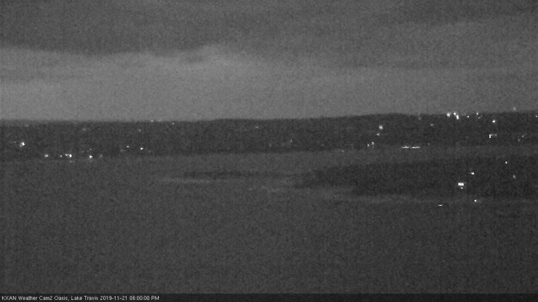 Lake Travis webcam, November 21, 2019 6:00 PM CT