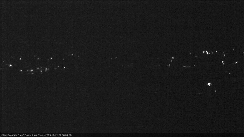 Lake Travis webcam, November 21, 2019 8:00 PM CT