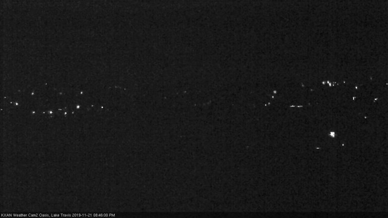 Lake Travis webcam, November 21, 2019 8:45 PM CT