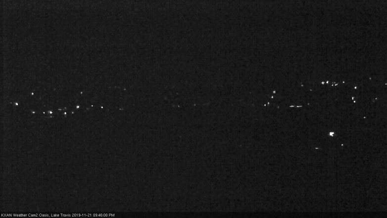 Lake Travis webcam, November 21, 2019 9:45 PM CT