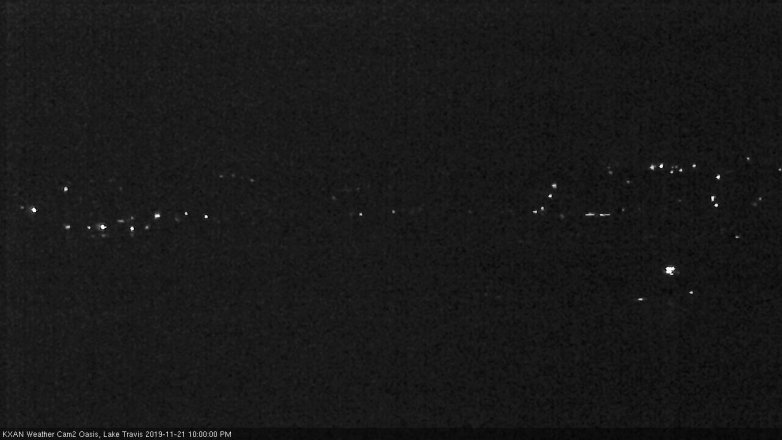 Lake Travis webcam, November 21, 2019 10:00 PM CT