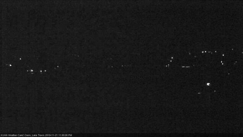Lake Travis webcam, November 21, 2019 11:00 PM CT