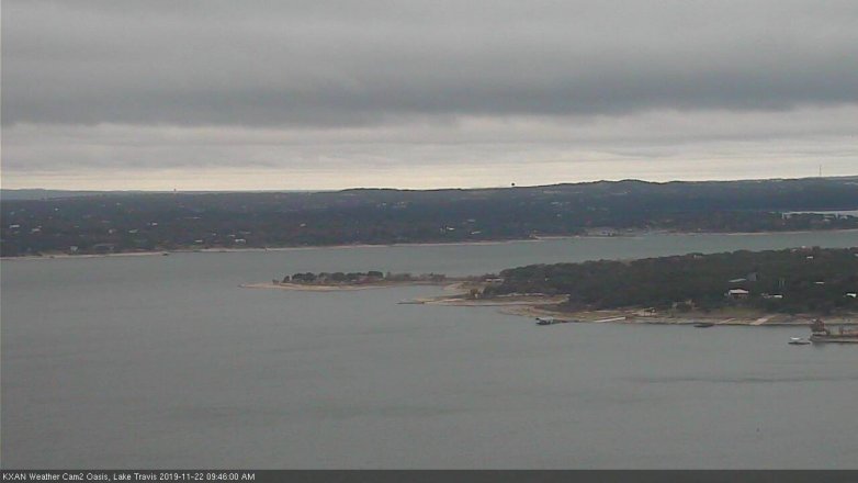 Lake Travis webcam, November 22, 2019 9:45 AM CT