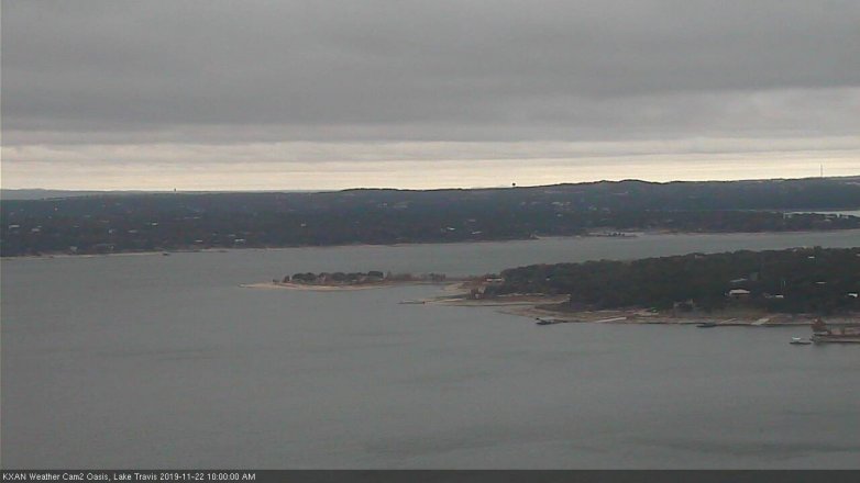Lake Travis webcam, November 22, 2019 10:00 AM CT