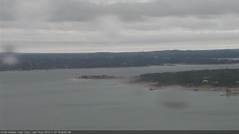 Lake Travis webcam, November 22, 2019 10:45 AM CT