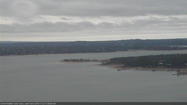 Lake Travis webcam, November 22, 2019 11:00 AM CT