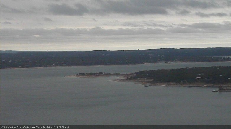 Lake Travis webcam, November 22, 2019 11:25 AM CT