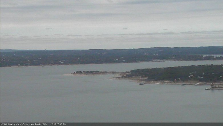 Lake Travis webcam, November 22, 2019 12:25 PM CT