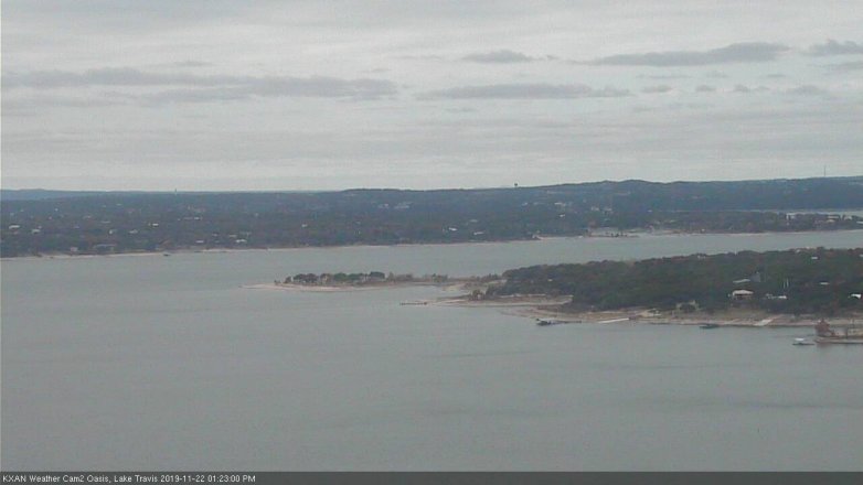 Lake Travis webcam, November 22, 2019 1:25 PM CT