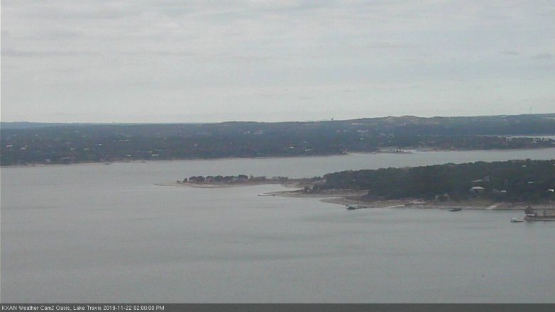 Lake Travis webcam, November 22, 2019 2:00 PM CT